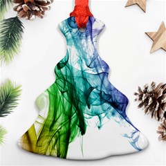 Colour Smoke Rainbow Color Design Christmas Tree Ornament (two Sides)