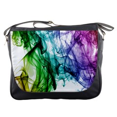 Colour Smoke Rainbow Color Design Messenger Bags by Amaryn4rt