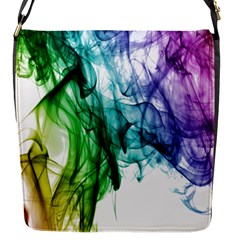 Colour Smoke Rainbow Color Design Flap Messenger Bag (s) by Amaryn4rt