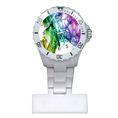 Colour Smoke Rainbow Color Design Plastic Nurses Watch