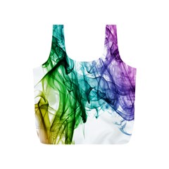 Colour Smoke Rainbow Color Design Full Print Recycle Bags (s) 