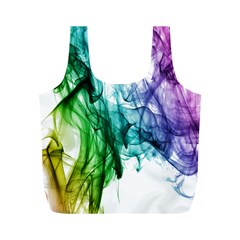 Colour Smoke Rainbow Color Design Full Print Recycle Bags (m) 