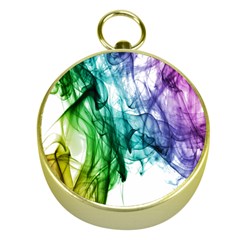 Colour Smoke Rainbow Color Design Gold Compasses by Amaryn4rt