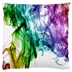 Colour Smoke Rainbow Color Design Large Flano Cushion Case (One Side) Front