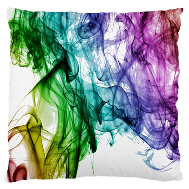 Colour Smoke Rainbow Color Design Large Flano Cushion Case (One Side)