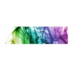 Colour Smoke Rainbow Color Design Satin Scarf (oblong)