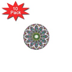 Decorative Ornamental Design 1  Mini Buttons (10 Pack) 