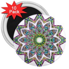 Decorative Ornamental Design 3  Magnets (10 Pack)  by Amaryn4rt