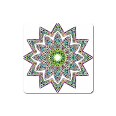 Decorative Ornamental Design Square Magnet