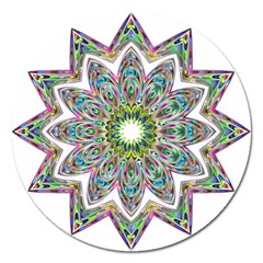 Decorative Ornamental Design Magnet 5  (round) by Amaryn4rt