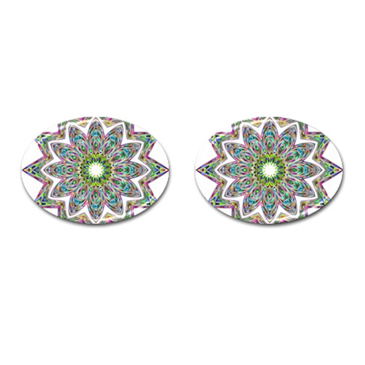 Decorative Ornamental Design Cufflinks (Oval)