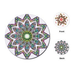 Decorative Ornamental Design Playing Cards (round) 