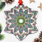 Decorative Ornamental Design Snowflake Ornament (Two Sides) Front