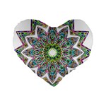 Decorative Ornamental Design Standard 16  Premium Heart Shape Cushions Front