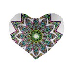 Decorative Ornamental Design Standard 16  Premium Heart Shape Cushions Back