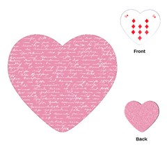 Handwriting  Playing Cards (heart) 