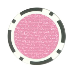 Handwriting  Poker Chip Card Guard by Valentinaart