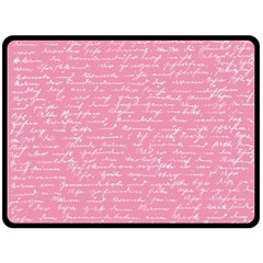 Handwriting  Fleece Blanket (large) 