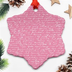 Handwriting  Ornament (snowflake)