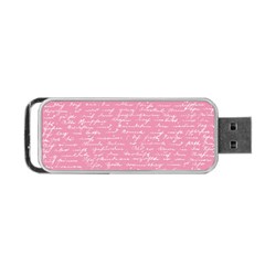 Handwriting  Portable Usb Flash (two Sides) by Valentinaart