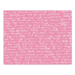 Handwriting  Double Sided Flano Blanket (large) 