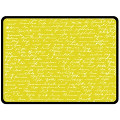 Handwriting  Fleece Blanket (large) 