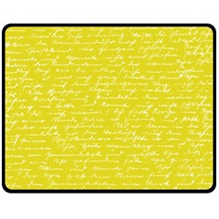 Handwriting  Fleece Blanket (medium) 