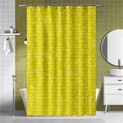 Handwriting  Shower Curtain 48  X 72  (small)  by Valentinaart