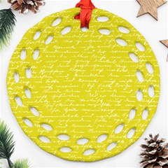 Handwriting  Ornament (round Filigree)