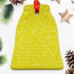 Handwriting  Bell Ornament (two Sides)