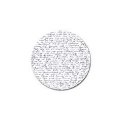 Handwriting  Golf Ball Marker (4 Pack) by Valentinaart