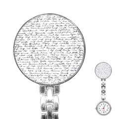 Handwriting  Stainless Steel Nurses Watch