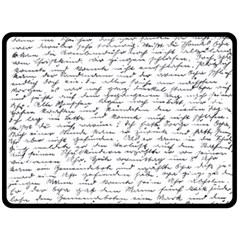 Handwriting  Double Sided Fleece Blanket (large) 