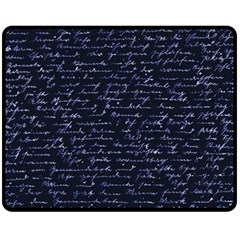 Handwriting Fleece Blanket (medium) 