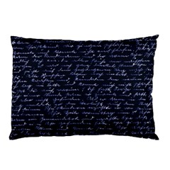 Handwriting Pillow Case (two Sides) by Valentinaart