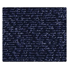 Handwriting Double Sided Flano Blanket (small)  by Valentinaart