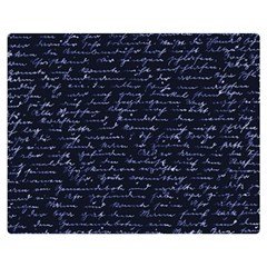 Handwriting Double Sided Flano Blanket (medium)  by Valentinaart