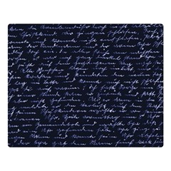 Handwriting Double Sided Flano Blanket (large) 