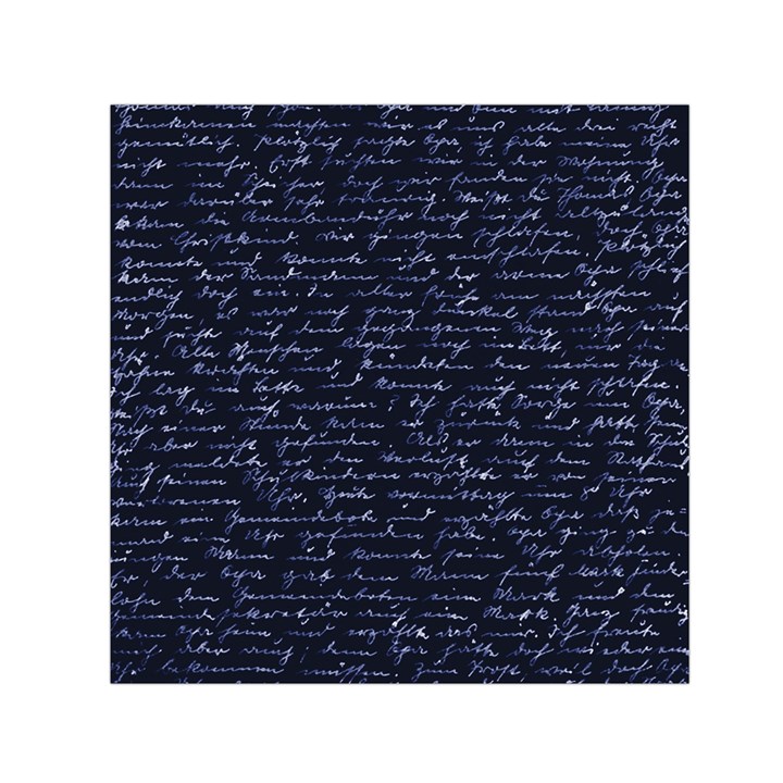 Handwriting Small Satin Scarf (Square)