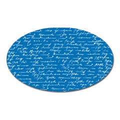 Handwriting Oval Magnet by Valentinaart