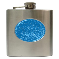 Handwriting Hip Flask (6 Oz) by Valentinaart