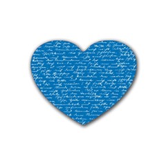 Handwriting Heart Coaster (4 Pack) 