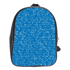 Handwriting School Bags(large)  by Valentinaart