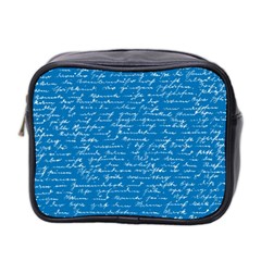 Handwriting Mini Toiletries Bag 2-side by Valentinaart