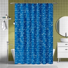 Handwriting Shower Curtain 48  X 72  (small) 