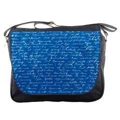 Handwriting Messenger Bags by Valentinaart