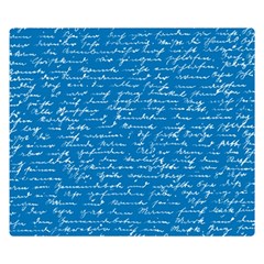 Handwriting Double Sided Flano Blanket (small) 