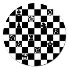 Chess Magnet 5  (round) by Valentinaart