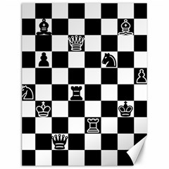 Chess Canvas 12  X 16   by Valentinaart