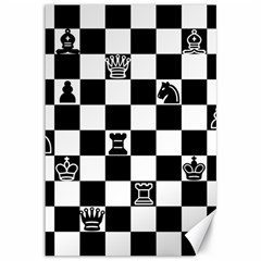 Chess Canvas 12  X 18   by Valentinaart